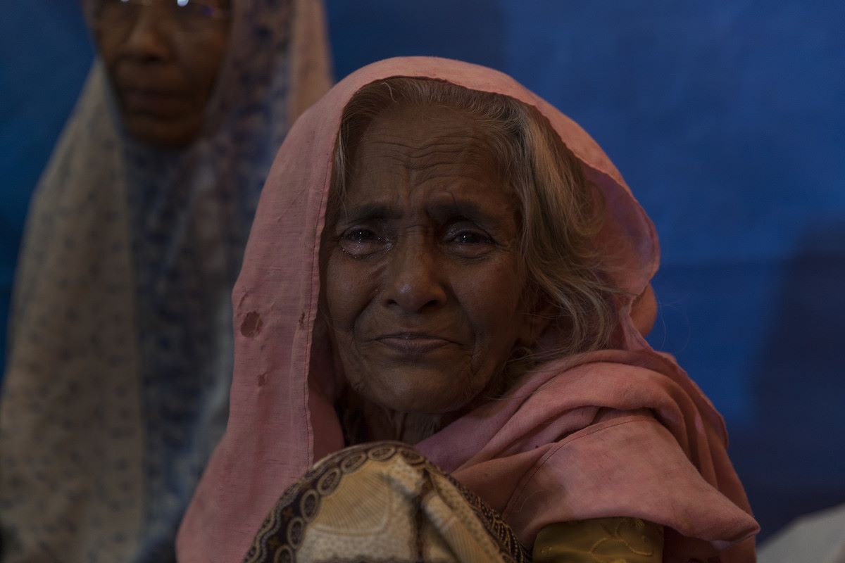 Rohingya Refugee Romida at Age International's Age Friendly Space in Bangladesh