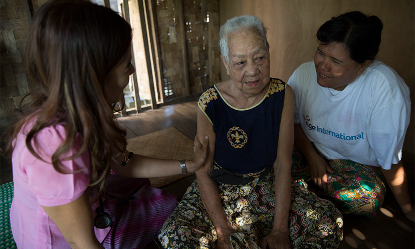 Daw Tin Hia from Myanmar suffers from dementia