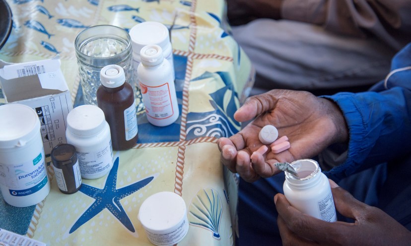 Medicine is seen at Muthande Society For the Aged, at the Richmond Centre, in Durban, April 25, 2016.