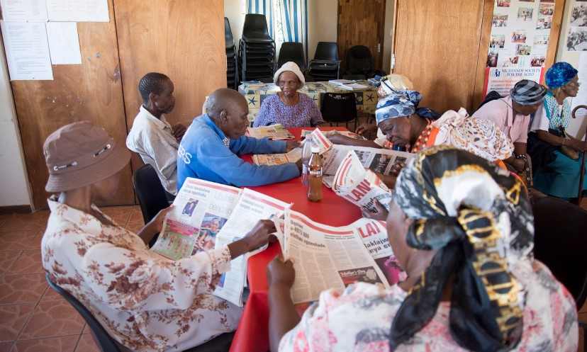 Muthande Society for the Aged is a community-based organisation providing social services, home-based care, literacy education and other services to older people through its six centres in Durban.