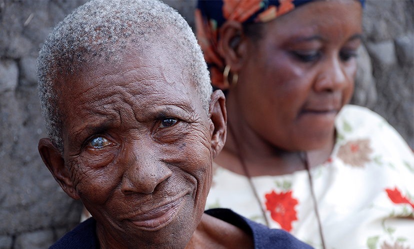 Wande Gibe, 90, from Tanzania has benefited from a programme focusing on community interventions to prevent witchcraft allegations and violent attacks against older women. 